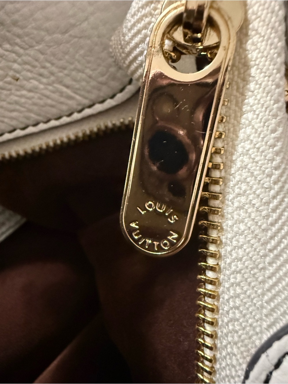 Louis Vuitton White Perforated Monogram Shoulder Hobo with Gold Hardware - Picture 5 of 7
